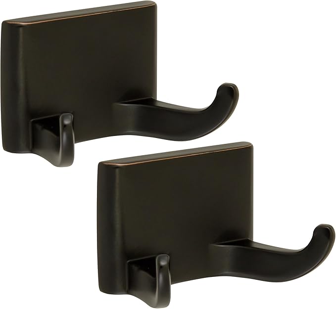 Millbridge Double Robe Hook in Oil-Rubbed Bronze 2-Pack