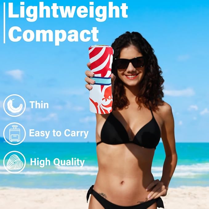 Microfiber Lightweight Beach Towel Sand Free Quick Dry