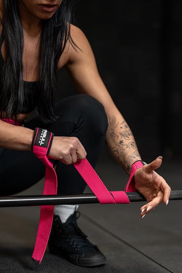 Lifting Straps (1 Pair) - Wrist Straps for Weightlifting - Lifting Straps Gym for Deadlift - Weight Lifting Straps for Weight Training - Gym Straps for Workout, Powerlifting, Strength Training and Bodybuilding - For Men and Women