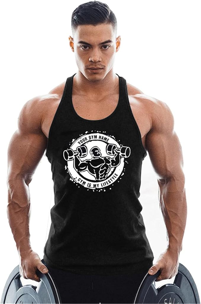 Men's Workout Sport Tank Tops Gym Vest Bodybuilding Fitness Muscle Shirts
