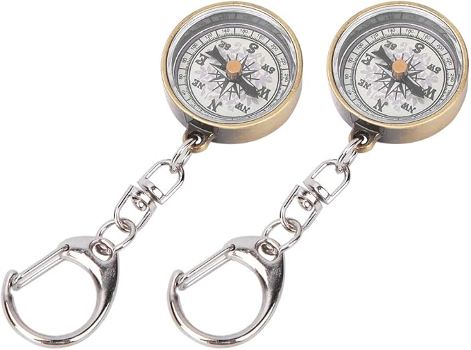 2PCS Mini Pocket Compass
