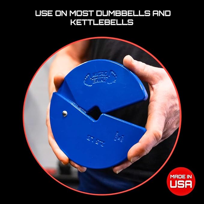 Micro Gainz Dumbbell Fractional 2.5 lb Weight Plate, Ideal for Micro Loading, (Choose Color) 4 Piece Fractional Weight Plates, Designed for Dumbbell Training, Made In USA