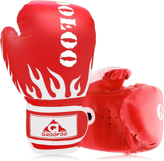 Kids Boxing Gloves 4oz 6oz 8oz Punching Gloves for Kids Youth Traning Gloves for Punching Bag Kickboxing Sparring Muay Thai MMA Fight Gloves