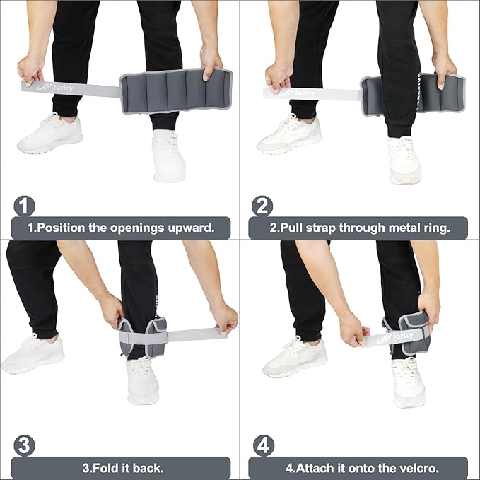 Adjustable Ankle Weights for Women Men Kids 1/2/3/4/5/6/8/10/12/20 1 Pair