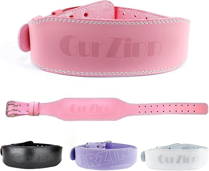 9mm Leather Fitness Weight Lifting Belt for Women&Men 4 Inches