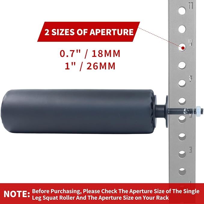 MARLANG Single Leg Squat Roller for Squat Rack