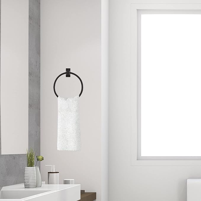 Millbridge Towel Ring in Matte Black