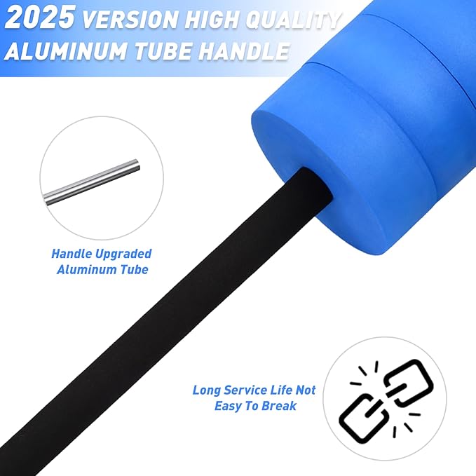 Hikeen Aquatic Exercise Dumbbells Water Dumbbell Pool Resistance Aquatic Fitness Barbells with 4 High-Density EVA Foam Pool Weights Dumbbells, for Water Aerobics Weight Loss