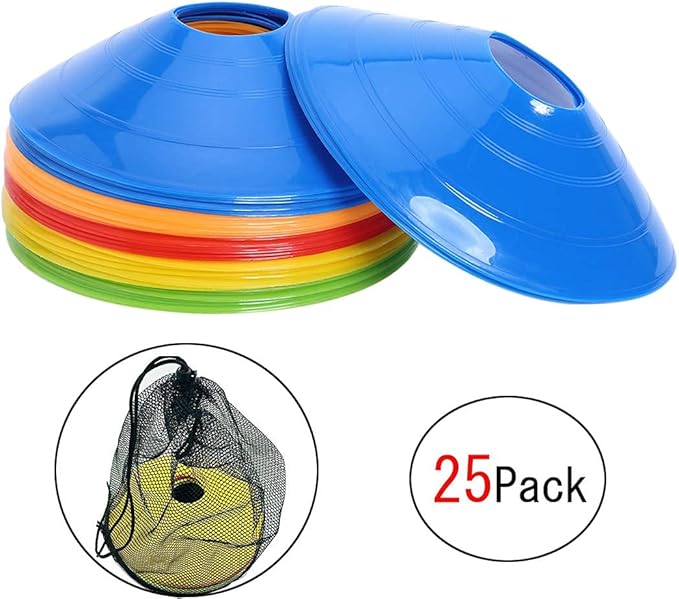 25 Pcs Pro Disc Cones - Training Cones Games(5 Colors)