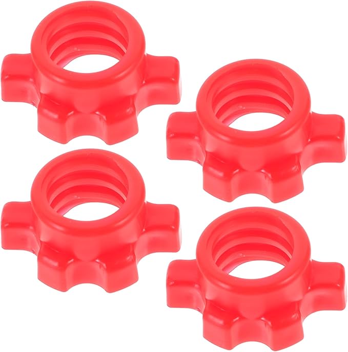 4 Pcs Barbell Screw Clamps: Barbell Lock Collars 1inch