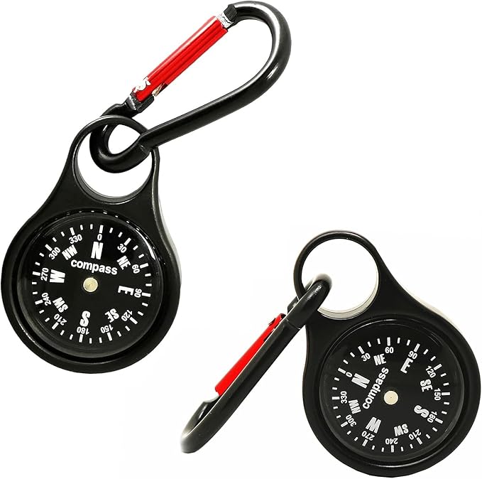 2PCS Pocket Compass Hiking Compass Portable Small Compass