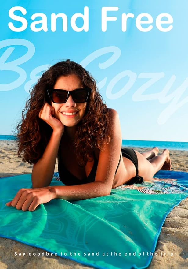 Microfiber Lightweight Thin Beach Towel Sand Free Quick