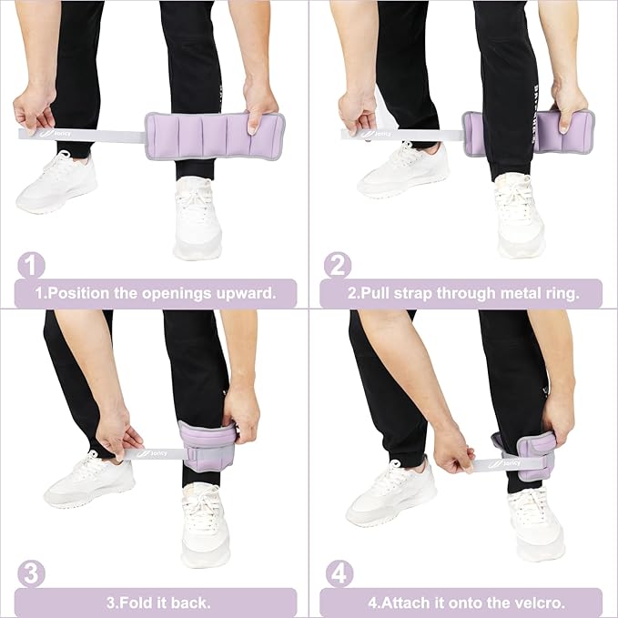 Adjustable Ankle Weights for Women Men Kids 1/2/3/4/5/6/8/10/12/20 1 Pair