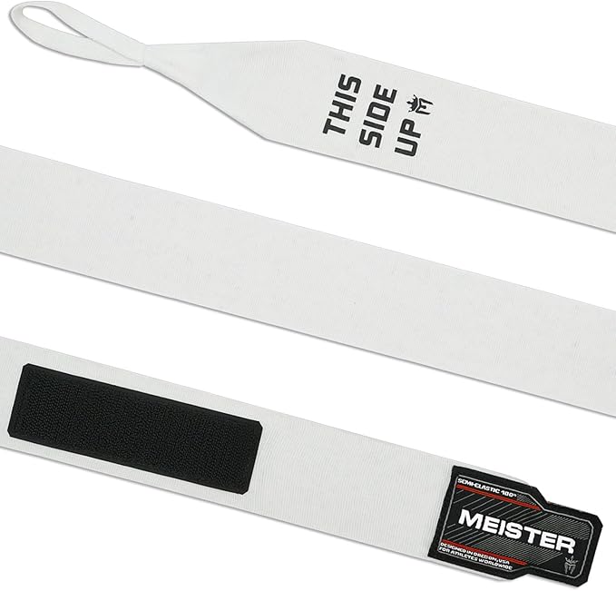 Meister Adult 180" Semi-Elastic Hand Wraps for MMA & Boxing (Pair)