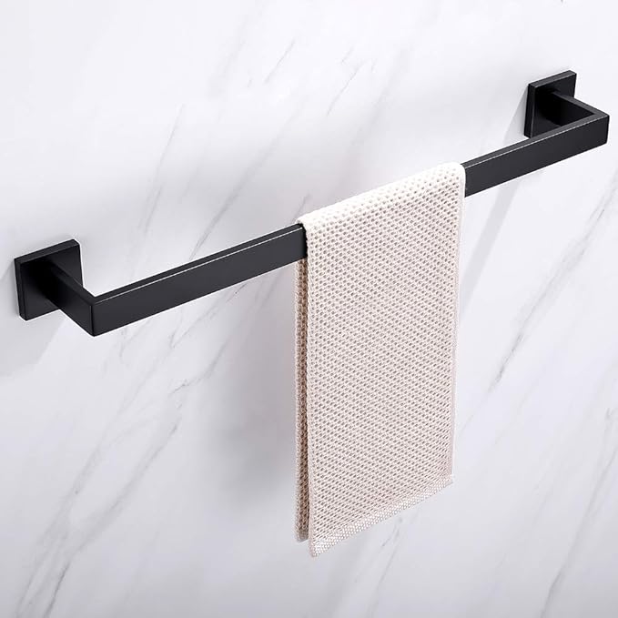 23.6 Inch Black Single Towel Bar Rack 304 Stainless