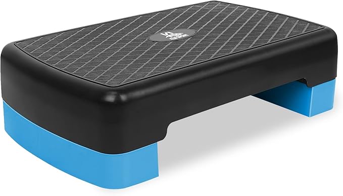 Height-Adjustable 4"-6" Step Aerobics Platform Fitness Equipment Stepper 2 Riser