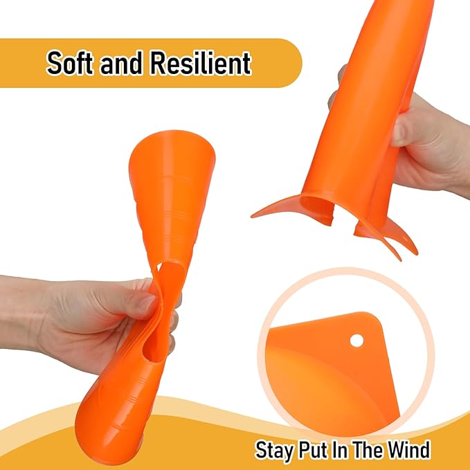 Hiboom 50 Pack Cones Sports Training Set 30 Pcs 7 Inch 20 Pcs