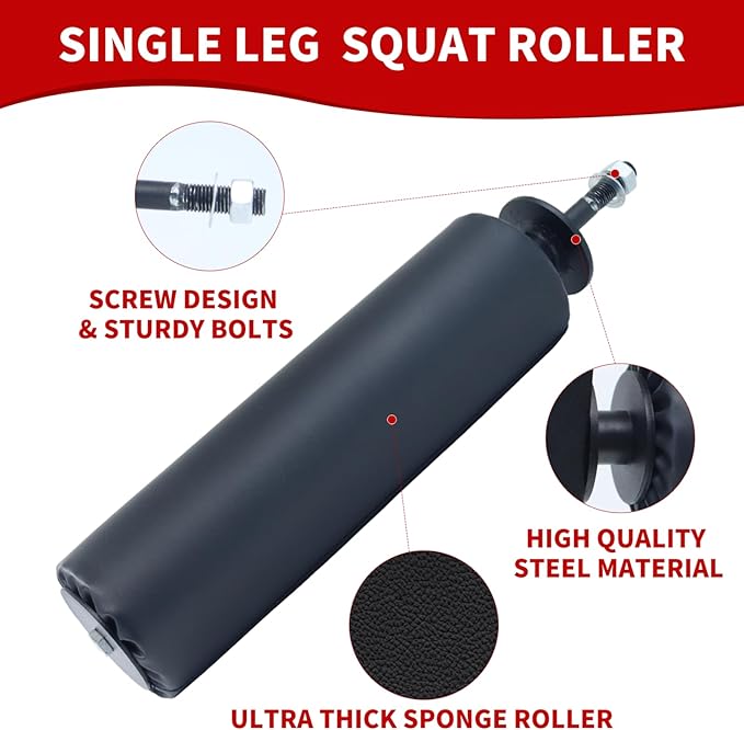 MARLANG Single Leg Squat Roller for Squat Rack