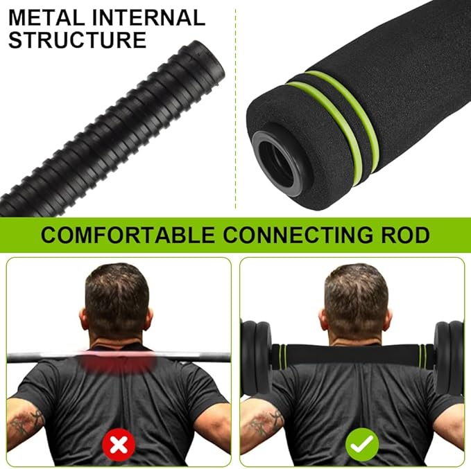 4 in 1 Adjustable Dumbbell Set, 44LBS Free Weight Set Used as Dumbbell, Barbell, Kettlebell and Push-up, Home Gym Fitness Workout Equipment for Men and Women black
