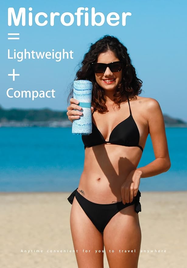 Microfiber Lightweight Beach Towel Sand Free Quick Dry
