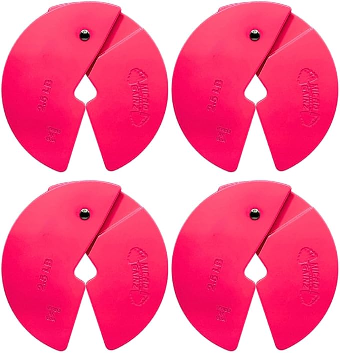 Micro Gainz Dumbbell Fractional 2.5 lb Weight Plate, Ideal for Micro Loading, (Choose Color) 4 Piece Fractional Weight Plates, Designed for Dumbbell Training, Made In USA