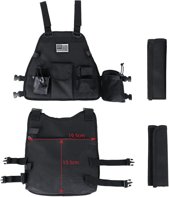 Heavy Duty Radio Harness Holder Tactial Chest Tool 3D Mesh UV5R Motorola