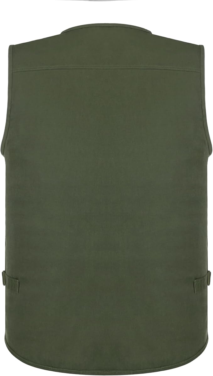 Men's Utility Work Hunting Travel Fishing Multi-Pockets Outdoor Vests