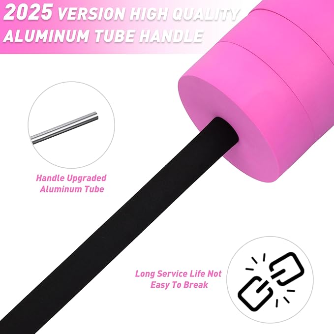 Hikeen Aquatic Exercise Dumbbells Water Dumbbell Pool Resistance Aquatic Fitness Barbells with 4 High-Density EVA Foam Pool Weights Dumbbells, for Water Aerobics Weight Loss