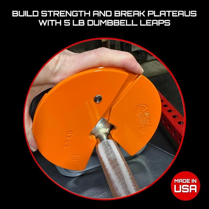 Micro Gainz Dumbbell Fractional 2.5 lb Weight Plate, Ideal for Micro Loading, (Choose Color) 4 Piece Fractional Weight Plates, Designed for Dumbbell Training, Made In USA