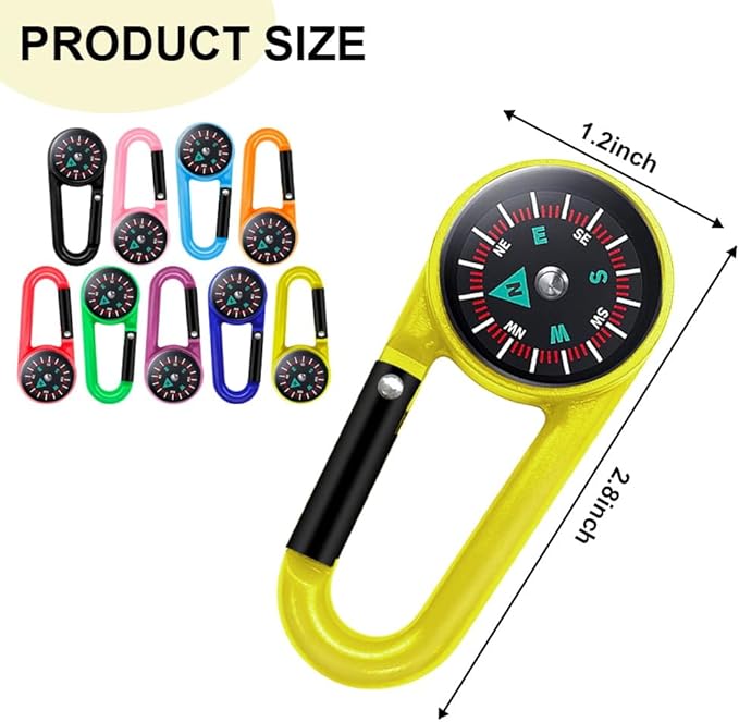 40 PCS Compass Keychain