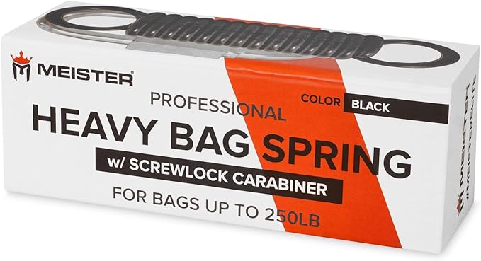 Meister Professional Heavy Bag Spring for Punching Bags up to 250lb - Black