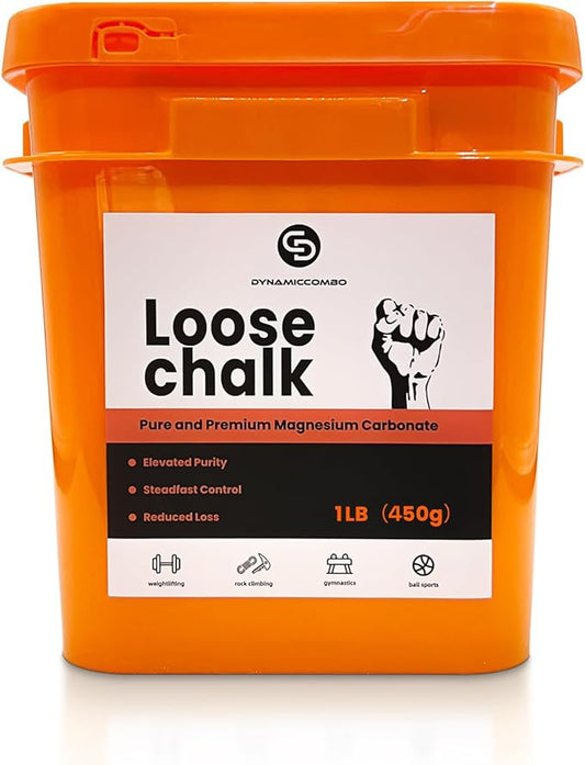 1 lb Bucket of Gym Chalk | Workout Chalk for Weightlifting, Gymnastics, Rock Climbing | Large Capacity