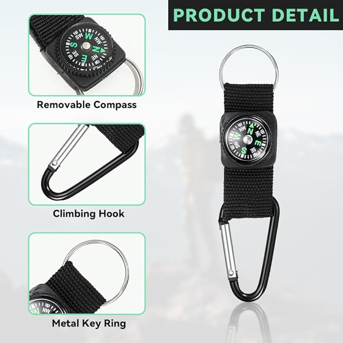 30 Pcs Belt Clip Compass Black Prize Belt