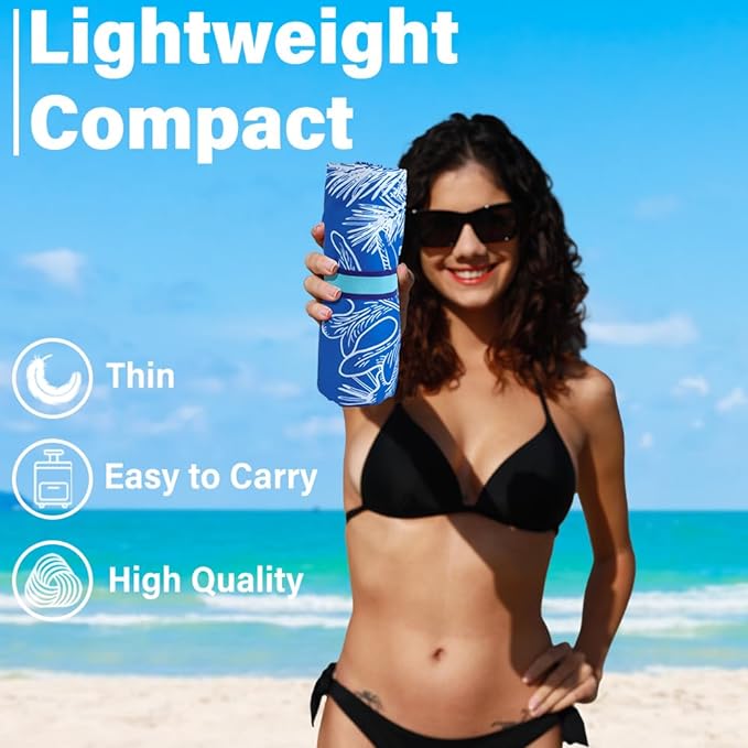 Microfiber Lightweight Beach Towel Sand Free Quick Dry