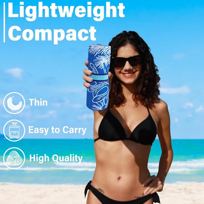 Microfiber Lightweight Beach Towel Sand Free Quick Dry