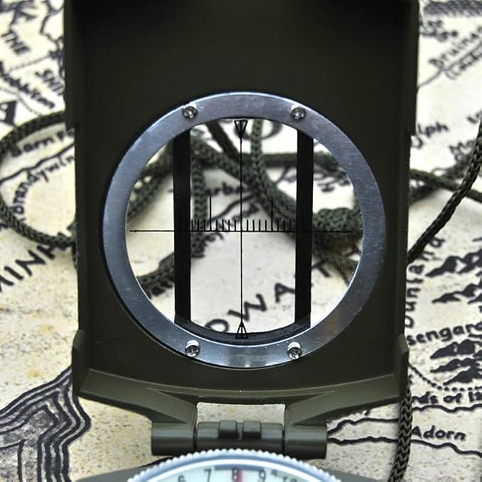 Military Lensatic Sighting Compass Waterproof and Shakeproof