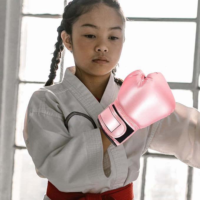 Milisten Kids Boxing Gloves: Toddler Boxing Gloves for Kids Training - Punching Bag Training Sparring Gloves Suitable for Boys and Girls Boxing Beginners(Pink