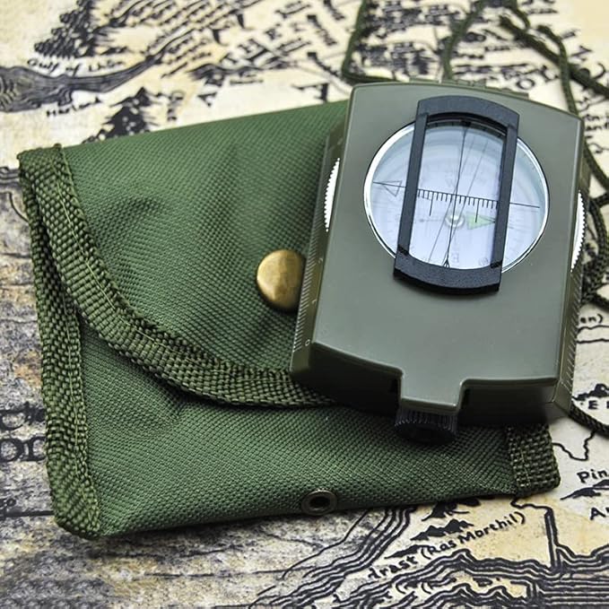 Military Lensatic Sighting Compass Waterproof and Shakeproof