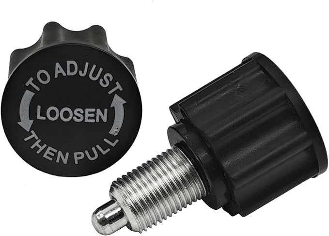 2 PCS M16 Pop Pull Pin Knob Pull Pin Spring Knob for Fitness Equipment, Bicycle Equipment Exercise Bike Replacement Parts, Black