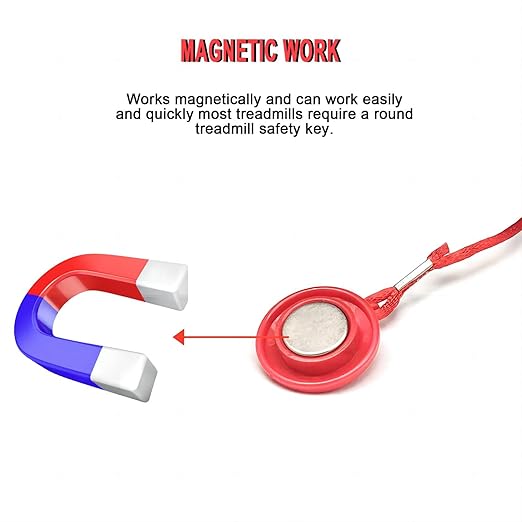 Magnetic Safety Switch Universal Treadmill Magnetic Lock Emergency Stop Treadmill Accessories Suitable for Most Treadmills