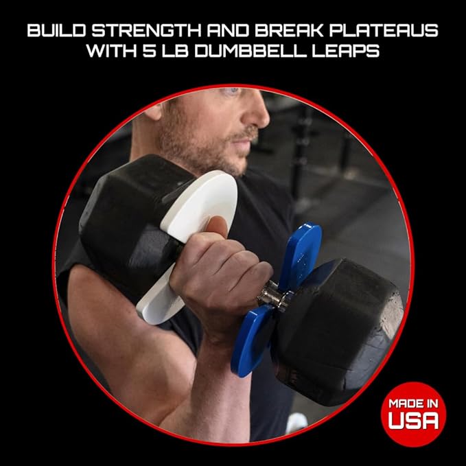 Micro Gainz Dumbbell Fractional 2.5 lb Weight Plate, Ideal for Micro Loading, (Choose Color) 4 Piece Fractional Weight Plates, Designed for Dumbbell Training, Made In USA