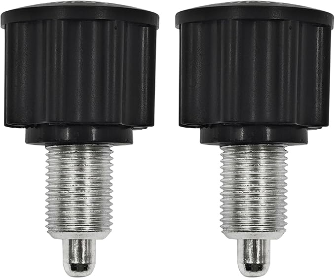 2 PCS M16 Pop Pull Pin Knob Pull Pin Spring Knob for Fitness Equipment, Bicycle Equipment Exercise Bike Replacement Parts, Black