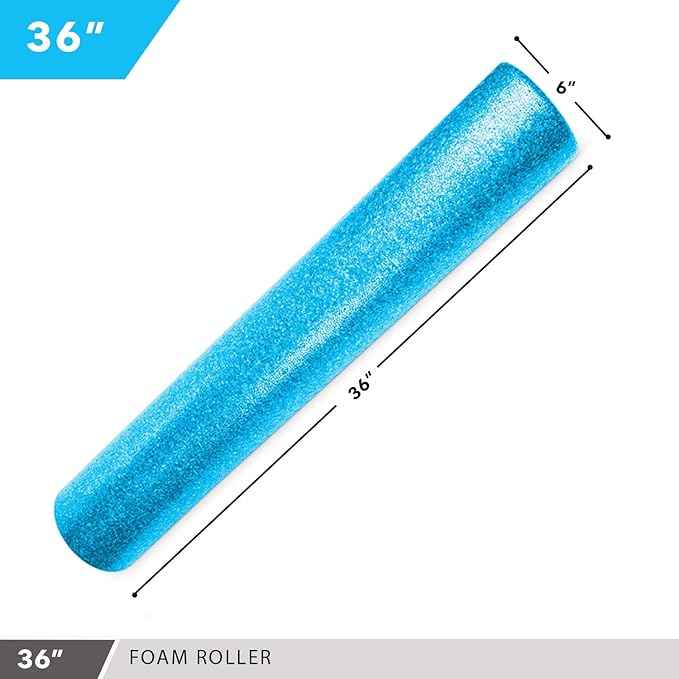 High-Density Round Foam Rollers - 4 Size and 8 Color
