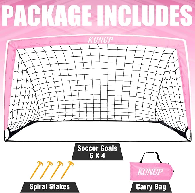 Kids Soccer Goal for Backyard 5×3, 6×4, 6×4, 9×5FT 9×5FT Easy