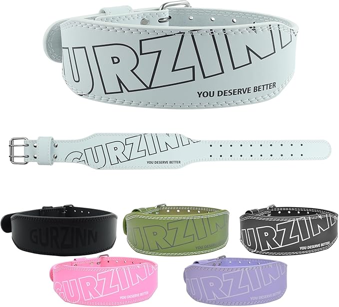 9mm Leather Fitness Weight Lifting Belt for Women&Men 4 Inches