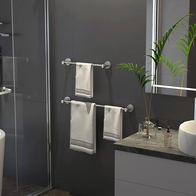 Adjustable 16 to 27.6 Inch Single Towel Bar SUS304 Stainless 1" Diameter