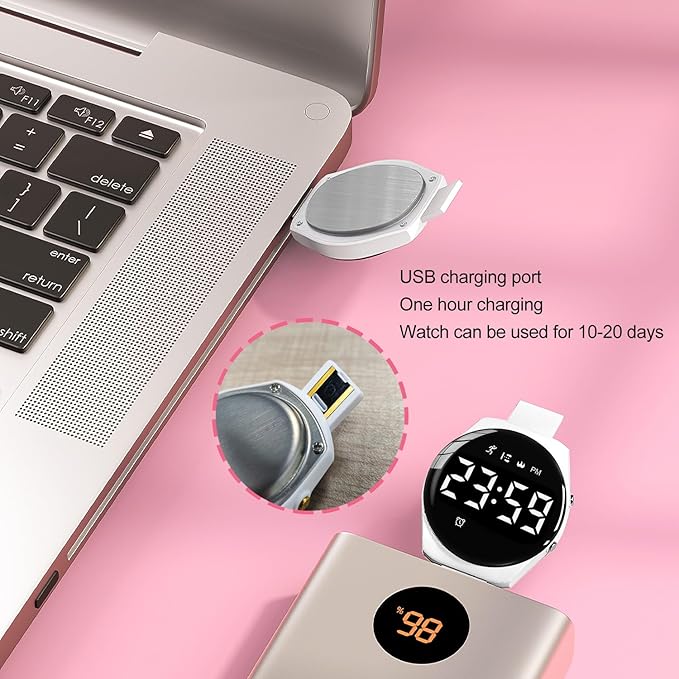 Kids Watches for Girls Boys Digital Sport Watch with Step Counter Pedometer Vibration Alarm Clock, No App Waterproof Fitness Tracker Kids Watch Boys Girls Teens Students Ages 5-16