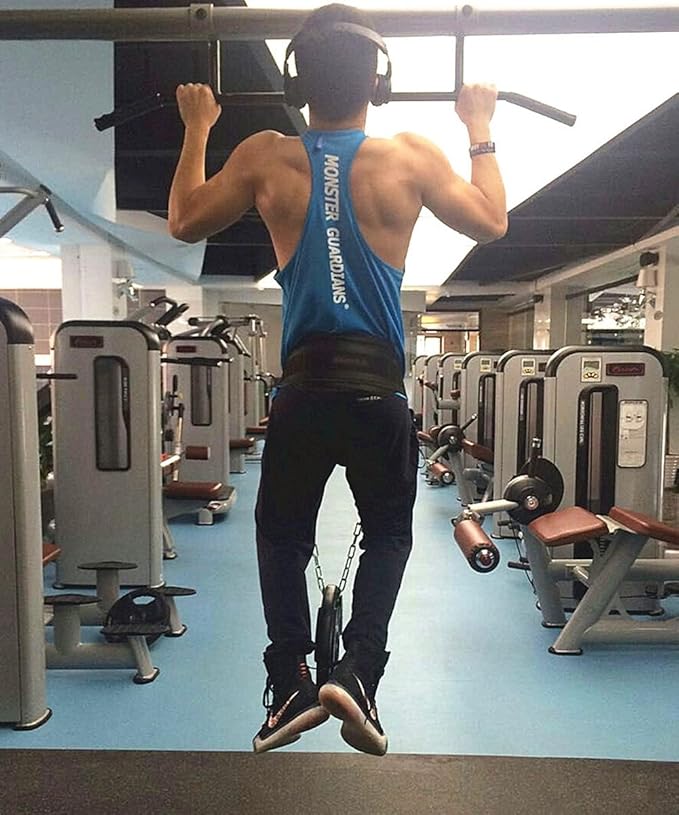 HemeraPhit Weighted Chin Up Belt with Chain Dip