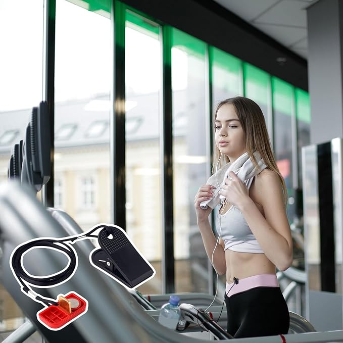 2pcs Treadmill Magnet Safety Key, Treadmill Safety Key Replacement Magnetic Safety Switch Treadmill Key for AFG Horizon T101 T102 T103 T202 T203 TR5.0 7.0AT T8S T7.1 Running Machines Accessories