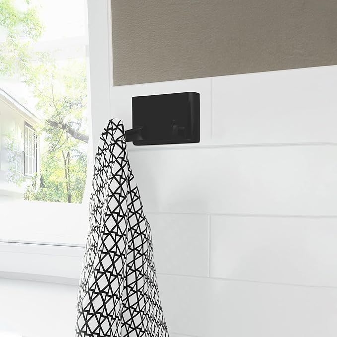 Millbridge Double Robe Hook in Matte Black